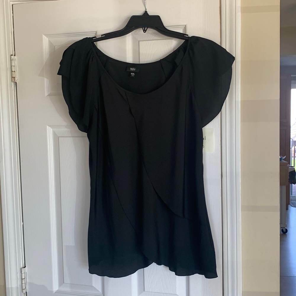 Womens polyester layer top